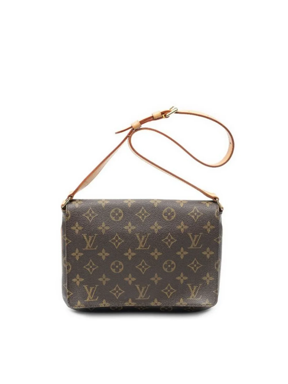 Louis Vuitton Musette Tango Brown Monogram Canvas Crossbody